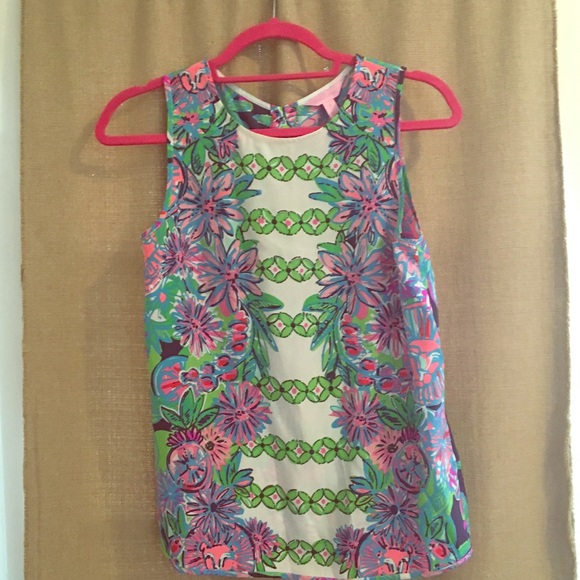 Lilly Pulitzer silk tank size S - Picture 2 of 5